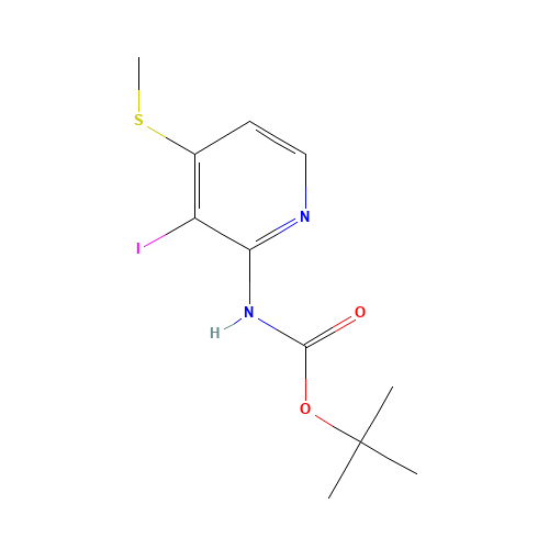 tert-butyl N-(3-iodo-4-methylsulfanylpyridin-2-yl)carbamate (CAS: 1211504-19-6) - Related Chemical Product
