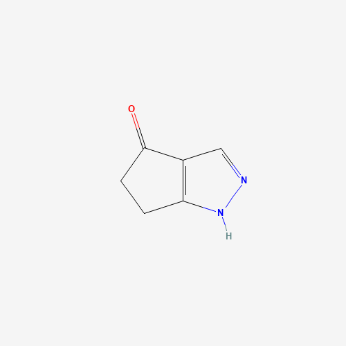 5,6-dihydro-1H-cyclopenta[c]pyrazol-4-one (CAS: 596844-18-7) - Chemical Structure and Molecular Formula 