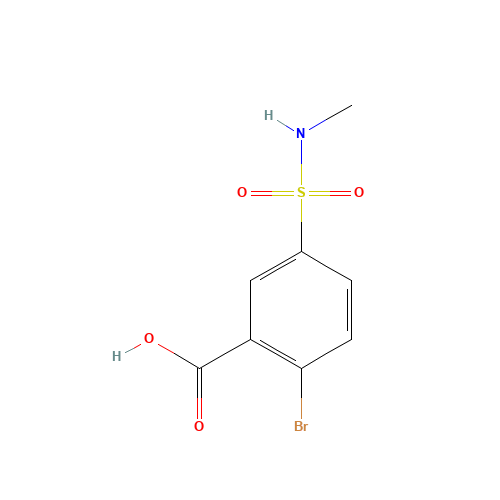 2-bromo-5-(methylsulfamoyl)benzoic acid (CAS: 22361-62-2) - Related Chemical Product