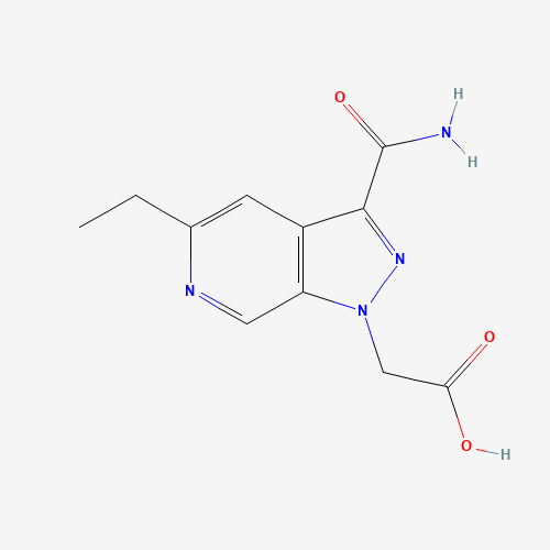 2-(3-carbamoyl-5-ethylpyrazolo[3,4-c]pyridin-1-yl)acetic acid (CAS: 1386457-69-7) - Related Chemical Product