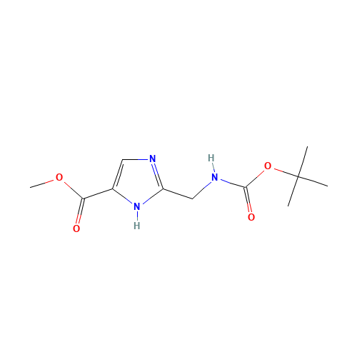 methyl 2-[[(2-methylpropan-2-yl)oxycarbonylamino]methyl]-1H-imidazole-5-carboxylate (CAS: 252348-76-8) - Related Chemical Product