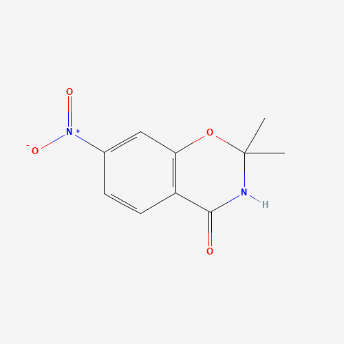 2,2-dimethyl-7-nitro-3H-1,3-benzoxazin-4-one (CAS: 1110662-18-4) - Chemical Structure and Molecular Formula 