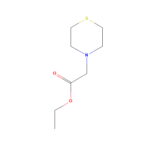 ethyl 2-thiomorpholin-4-ylacetate (CAS: 39981-80-1) - Chemical Structure and Molecular Formula 