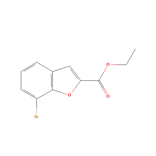 ethyl 7-bromo-1-benzofuran-2-carboxylate (CAS: 1033201-65-8) - Chemical Structure and Molecular Formula 