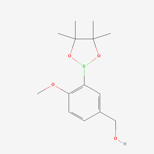 [4-methoxy-3-(4,4,5,5-tetramethyl-1,3,2-dioxaborolan-2-yl)phenyl]methanol (CAS: 443776-91-8) - Related Chemical Product