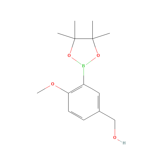 [4-methoxy-3-(4,4,5,5-tetramethyl-1,3,2-dioxaborolan-2-yl)phenyl]methanol (CAS: 443776-91-8) - Related Chemical Product