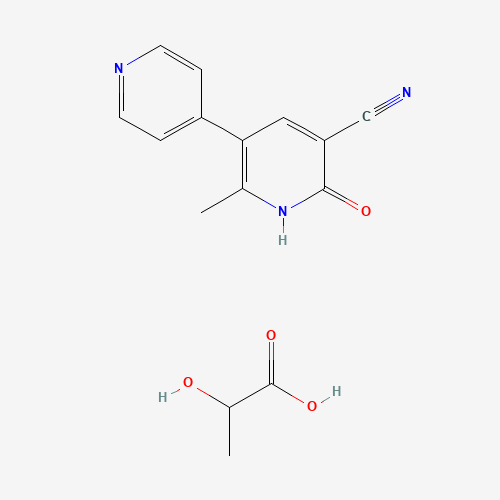 2-hydroxypropanoic acid;6-methyl-2-oxo-5-pyridin-4-yl-1H-pyridine-3-carbonitrile (CAS: 100286-97-3) - Related Chemical Product