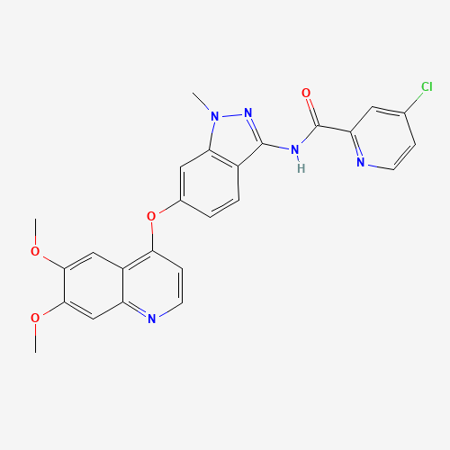 4-chloro-N-[6-(6,7-dimethoxyquinolin-4-yl)oxy-1-methylindazol-3-yl]pyridine-2-carboxamide (CAS: 862178-95-8) - Related Chemical Product