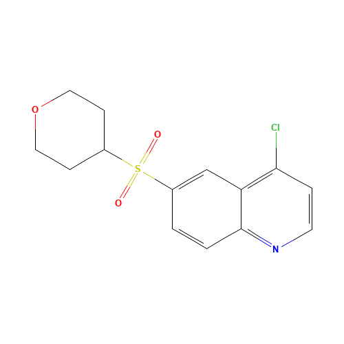 4-chloro-6-(oxan-4-ylsulfonyl)quinoline (CAS: 1357795-70-0) - Related Chemical Product