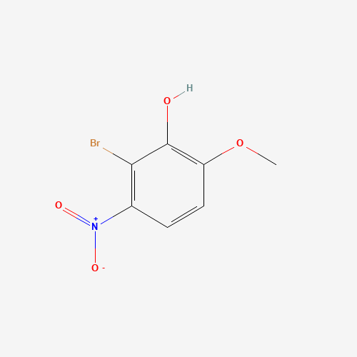 2-bromo-6-methoxy-3-nitrophenol (CAS: 854733-39-4) - Chemical Structure and Molecular Formula 