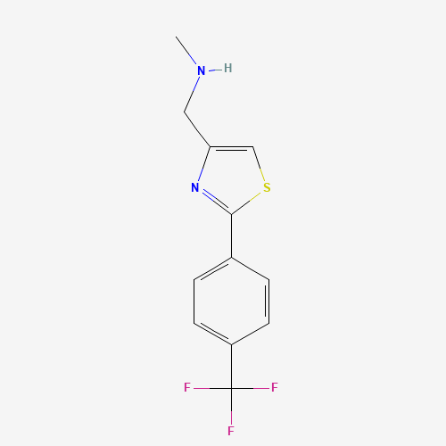 N-methyl-1-[2-[4-(trifluoromethyl)phenyl]-1,3-thiazol-4-yl]methanamine (CAS: 857284-26-5) - Related Chemical Product