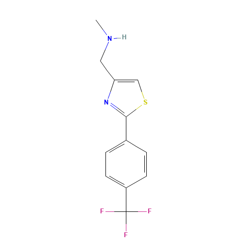 N-methyl-1-[2-[4-(trifluoromethyl)phenyl]-1,3-thiazol-4-yl]methanamine (CAS: 857284-26-5) - Related Chemical Product