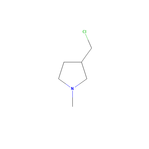 3-(chloromethyl)-1-methylpyrrolidine (CAS: 58689-43-3) - Chemical Structure and Molecular Formula 