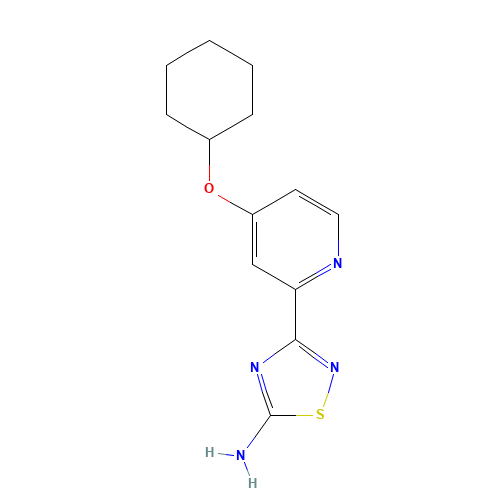 3-(4-cyclohexyloxypyridin-2-yl)-1,2,4-thiadiazol-5-amine (CAS: 1179362-30-1) - Related Chemical Product