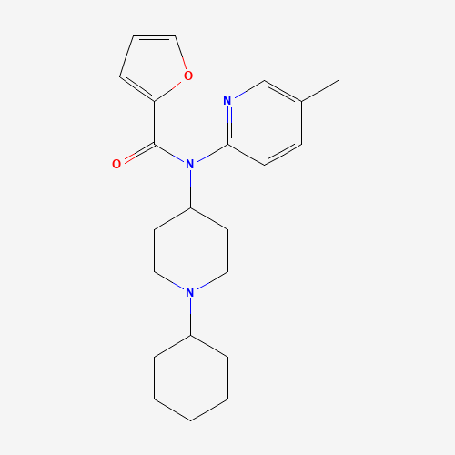 N-(1-cyclohexylpiperidin-4-yl)-N-(5-methylpyridin-2-yl)furan-2-carboxamide (CAS: 518286-36-7) - Related Chemical Product