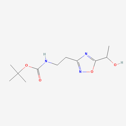 tert-butyl N-[2-[5-(1-hydroxyethyl)-1,2,4-oxadiazol-3-yl]ethyl]carbamate (CAS: 1244059-34-4) - Related Chemical Product
