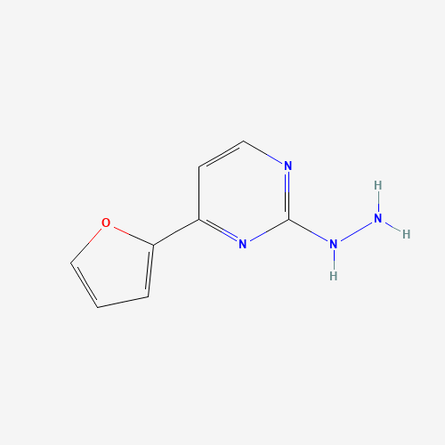 [4-(furan-2-yl)pyrimidin-2-yl]hydrazine (CAS: 931998-11-7) - Related Chemical Product