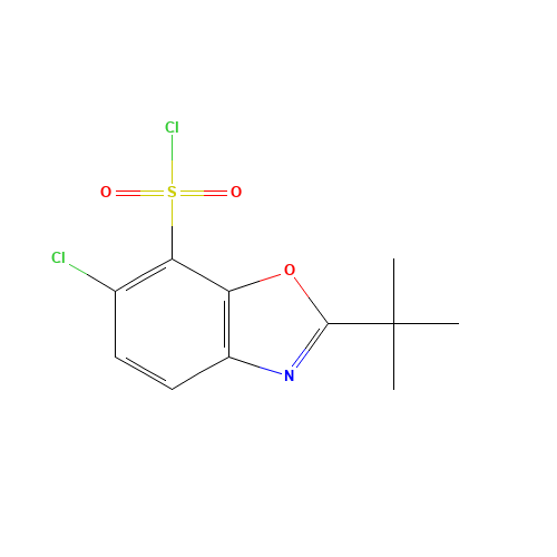 2-tert-butyl-6-chloro-1,3-benzoxazole-7-sulfonyl chloride (CAS: 361392-60-1) - Related Chemical Product