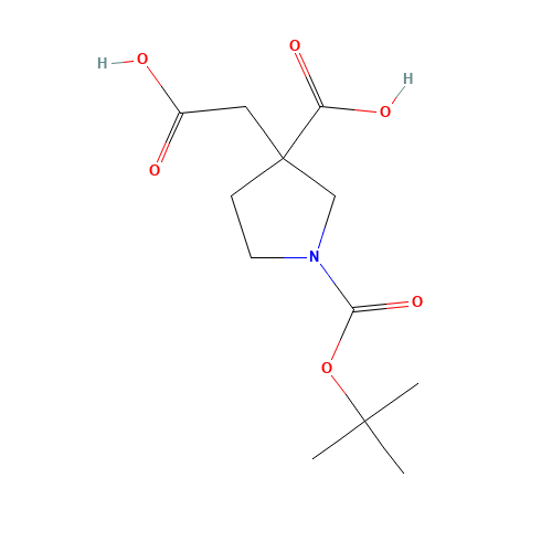 3-(carboxymethyl)-1-[(2-methylpropan-2-yl)oxycarbonyl]pyrrolidine-3-carboxylic acid (CAS: 1245807-92-4) - Related Chemical Product