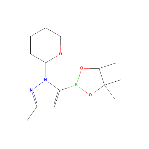 3-methyl-1-(oxan-2-yl)-5-(4,4,5,5-tetramethyl-1,3,2-dioxaborolan-2-yl)pyrazole (CAS: 1486485-62-4) - Related Chemical Product