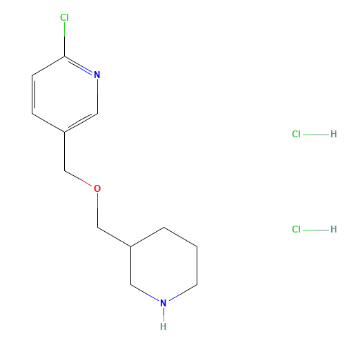 2-chloro-5-(piperidin-3-ylmethoxymethyl)pyridine;dihydrochloride (CAS: 1185316-47-5) - Related Chemical Product
