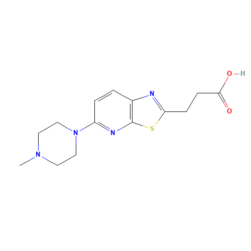 3-[5-(4-methylpiperazin-1-yl)-[1,3]thiazolo[5,4-b]pyridin-2-yl]propanoic acid (CAS: 1315317-86-2) - Related Chemical Product