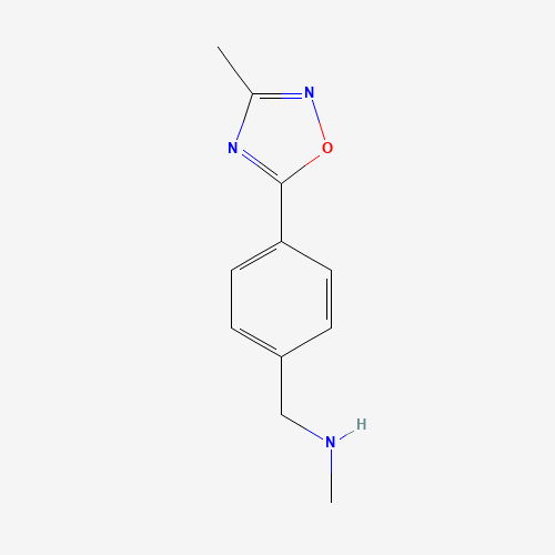 N-methyl-1-[4-(3-methyl-1,2,4-oxadiazol-5-yl)phenyl]methanamine (CAS: 884507-32-8) - Related Chemical Product