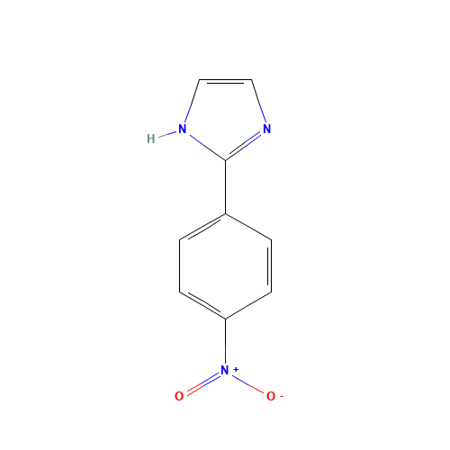 2-(4-nitrophenyl)-1H-imidazole (CAS: 1614-06-8) - Chemical Structure and Molecular Formula 