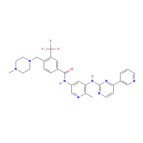 4-[(4-methylpiperazin-1-yl)methyl]-N-[6-methyl-5-[(4-pyridin-3-ylpyrimidin-2-yl)amino]pyridin-3-yl]-3-(trifluoromethyl)benzamide (CAS: 895519-90-1) - Related Chemical Product