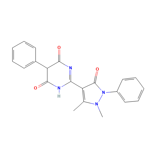 2-(1,5-dimethyl-3-oxo-2-phenylpyrazol-4-yl)-5-phenyl-1H-pyrimidine-4,6-dione (CAS: 21585-49-9) - Related Chemical Product