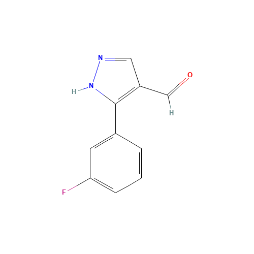 5-(3-fluorophenyl)-1H-pyrazole-4-carbaldehyde (CAS: 161398-15-8) - Related Chemical Product