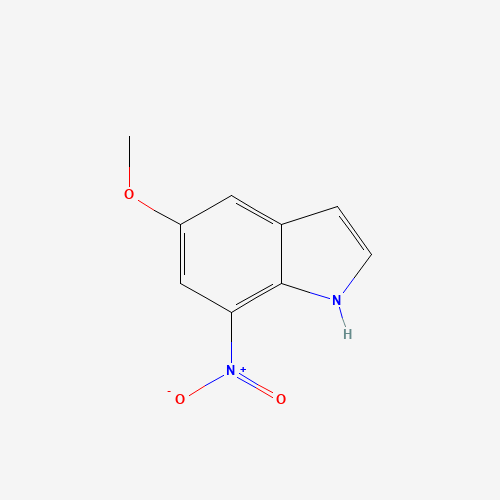 5-methoxy-7-nitro-1H-indole (CAS: 10553-10-3) - Chemical Structure and Molecular Formula 