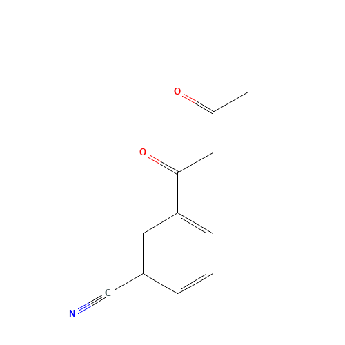 3-(3-oxopentanoyl)benzonitrile (CAS: 1341993-76-7) - Related Chemical Product