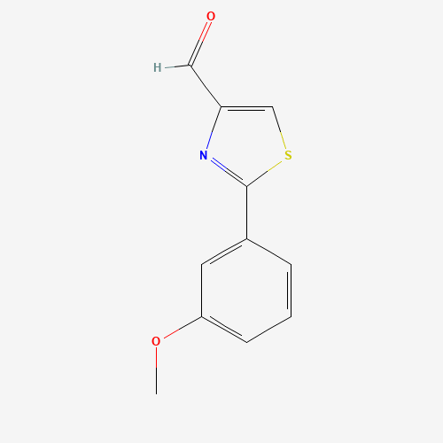 2-(3-methoxyphenyl)-1,3-thiazole-4-carbaldehyde (CAS: 749902-11-2) - Chemical Structure and Molecular Formula 