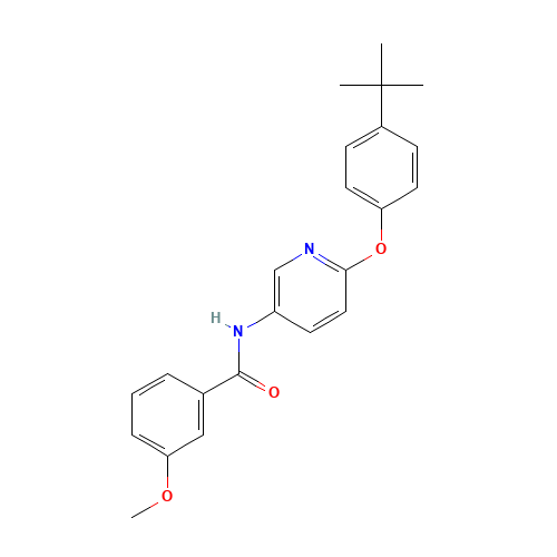 N-[6-(4-tert-butylphenoxy)pyridin-3-yl]-3-methoxybenzamide (CAS: 224804-64-2) - Related Chemical Product