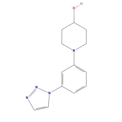 1-[3-(triazol-1-yl)phenyl]piperidin-4-ol (CAS: 1398744-10-9) - Related Chemical Product