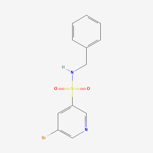 N-benzyl-5-bromopyridine-3-sulfonamide (CAS: 1086064-93-8) - Chemical Structure and Molecular Formula 