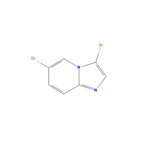 3,6-dibromoimidazo[1,2-a]pyridine (CAS: 1065074-14-7) - Chemical Structure and Molecular Formula 