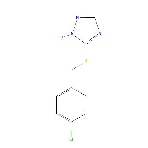 5-[(4-chlorophenyl)methylsulfanyl]-1H-1,2,4-triazole (CAS: 134796-34-2) - Related Chemical Product