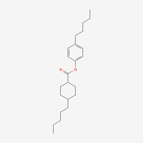 (4-pentylphenyl) 4-pentylcyclohexane-1-carboxylate (CAS: 67589-72-4) - Chemical Structure and Molecular Formula 