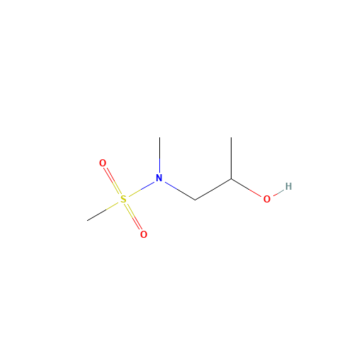 N-(2-hydroxypropyl)-N-methylmethanesulfonamide (CAS: 106894-77-3) - Chemical Structure and Molecular Formula 