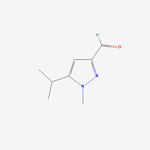 1-methyl-5-propan-2-ylpyrazole-3-carbaldehyde (CAS: 154927-04-5) - Chemical Structure and Molecular Formula 