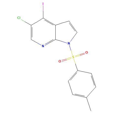 5-chloro-4-iodo-1-(4-methylphenyl)sulfonylpyrrolo[2,3-b]pyridine (CAS: 1350375-64-2) - Related Chemical Product