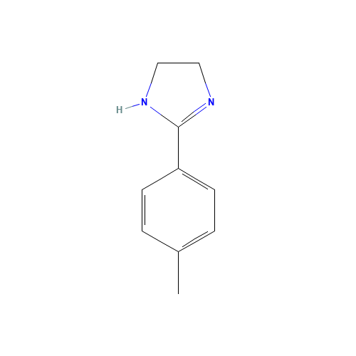 2-(4-methylphenyl)-4,5-dihydro-1H-imidazole (CAS: 13623-58-0) - Chemical Structure and Molecular Formula 