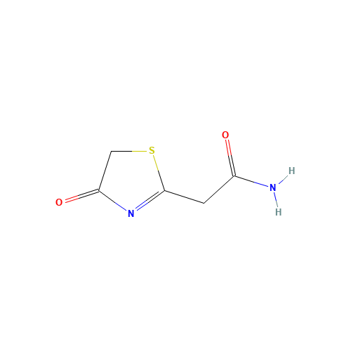 2-(4-oxo-1,3-thiazol-2-yl)acetamide (CAS: 87947-93-1) - Chemical Structure and Molecular Formula 