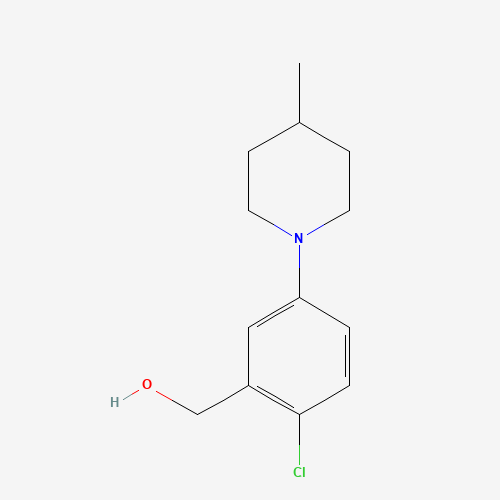 [2-chloro-5-(4-methylpiperidin-1-yl)phenyl]methanol (CAS: 1242315-82-7) - Related Chemical Product
