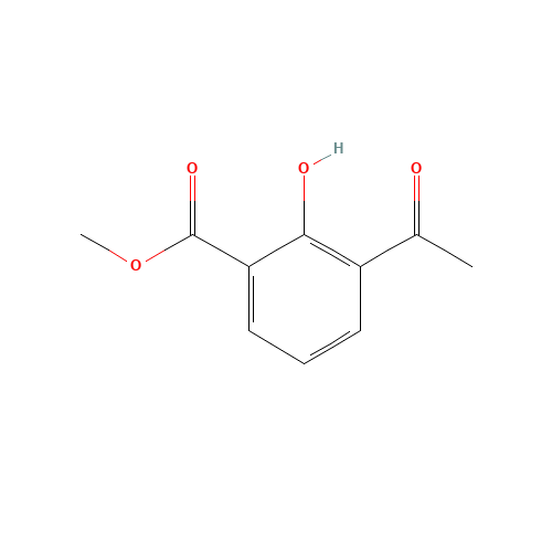 methyl 3-acetyl-2-hydroxybenzoate (CAS: 77527-00-5) - Chemical Structure and Molecular Formula 