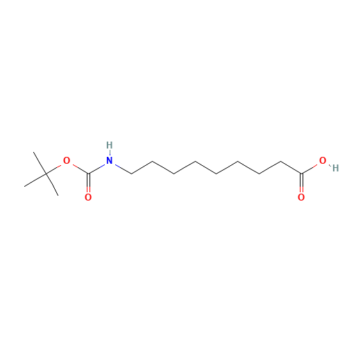 9-[(2-methylpropan-2-yl)oxycarbonylamino]nonanoic acid (CAS: 173435-78-4) - Chemical Structure and Molecular Formula 