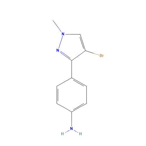 4-(4-bromo-1-methylpyrazol-3-yl)aniline (CAS: 175276-41-2) - Related Chemical Product