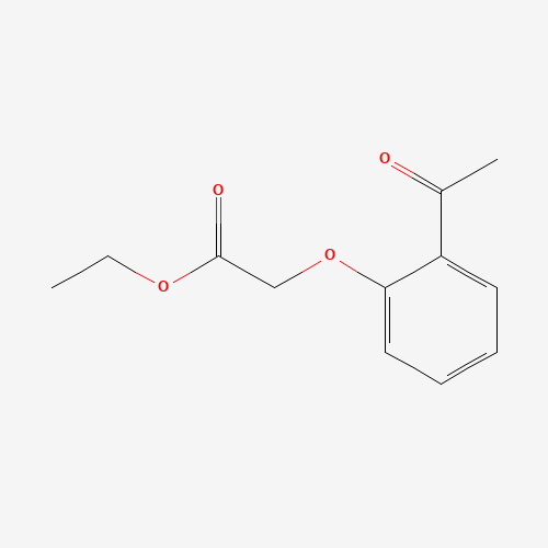 ethyl 2-(2-acetylphenoxy)acetate (CAS: 63815-27-0) - Chemical Structure and Molecular Formula 